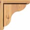 Ekena Millwork Carmel Smooth Corbel w/Backplate, Western Red Cedar, 7 1/2"W x 10"D x 10"H COR08X10X10CAR01SWR - alternate 2